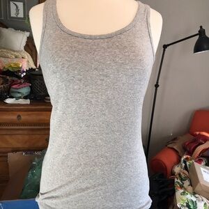Grey Ribbed Tank